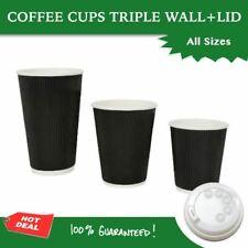Disposable Coffee Cups 8oz 12oz 16oz Bulk Takeaway Paper Triple Wall Take Away