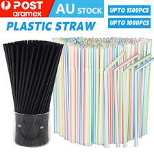 Up to 5000x Disposable Bendable Drinking Straw BPA 20CM Juice Drink Party Bulk