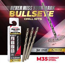 M35 Cobalt Metric Drill Bits for Hardened Stainless Steel / Metal - Set, Singles