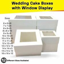 Cake Boxes 6,7,8,9,10,11,12,14 & 16 Inches Window Face Tall Wedding Cake Boxes