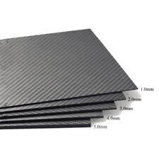 Pure Carbon Fiber Plate Panel Sheet 3K Plain Weave Glossy 8"x10" 16"x20"