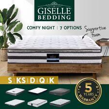 Giselle Mattress Queen Double King Single Bed Firm Spring Foam Pillow Euro Top